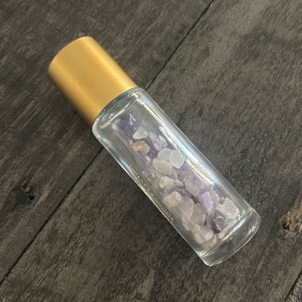 15 ML YOUNG LIVING ROLLER BOTTLE WITH AMETHYST NEW/NEVER USED BUNDLE2SAVE